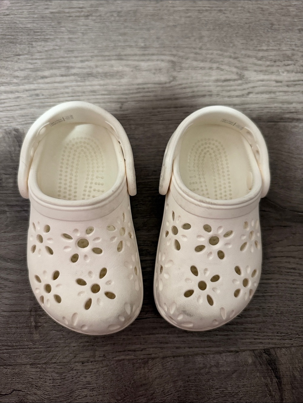 Floral toddler Crocs